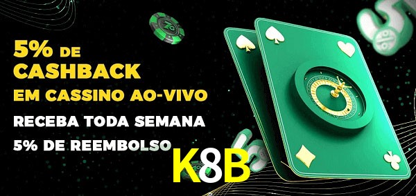 Promoções do cassino ao Vivo K8B